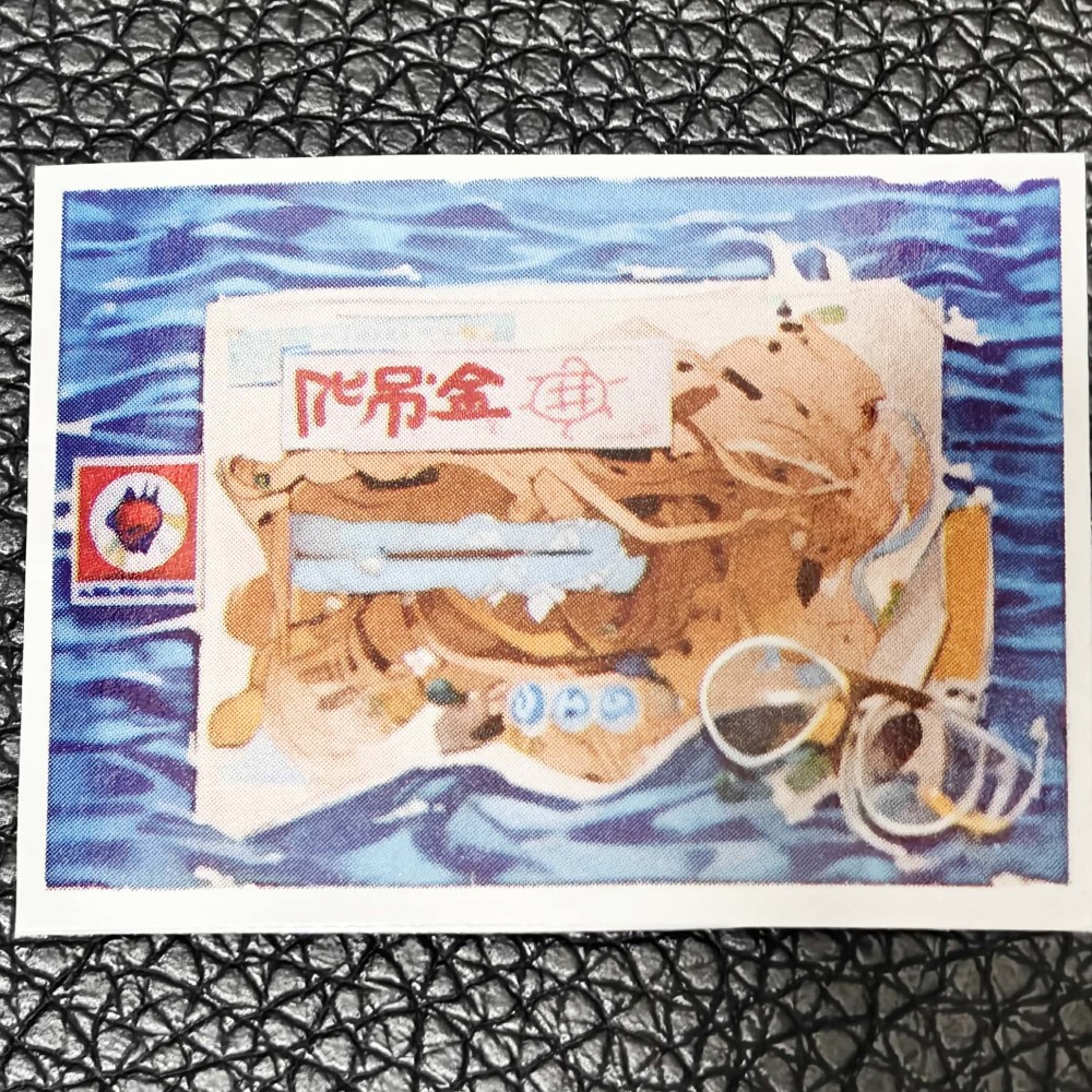 吊金龜貼紙一張