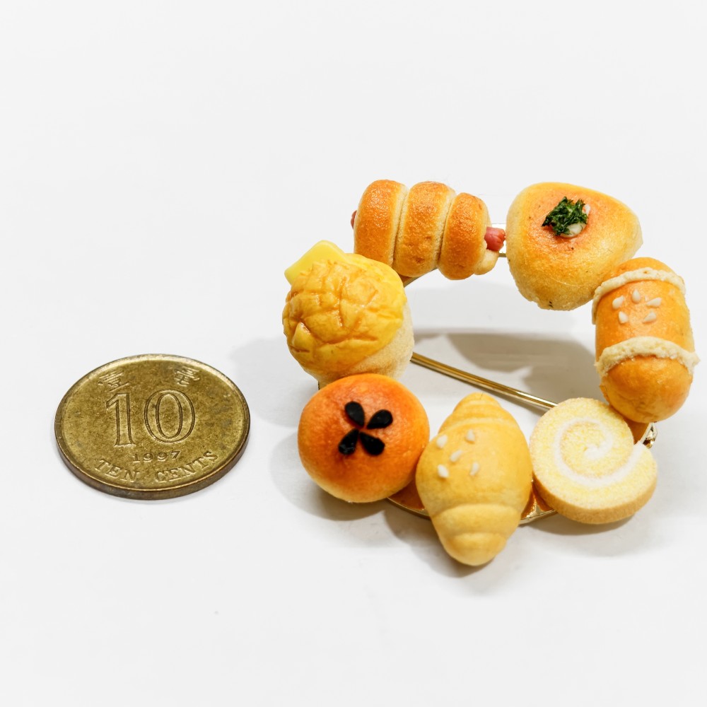 港式麵包 圓釦針