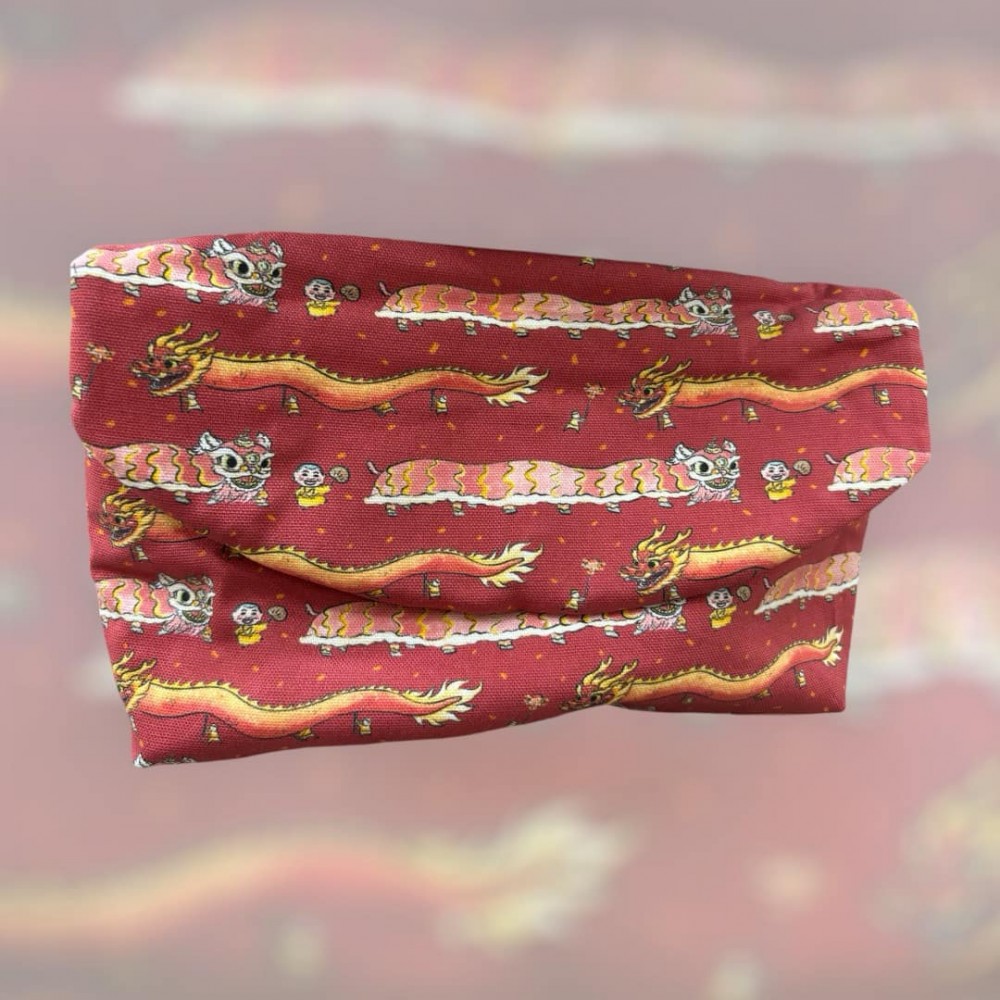 Pouch - 卡通龍 紅