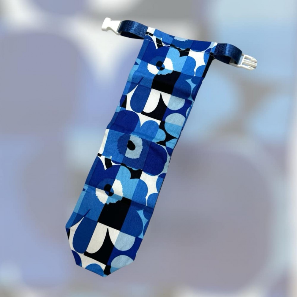 防水遮袋 - marimekko 藍格花 (窄款11cm闊口)