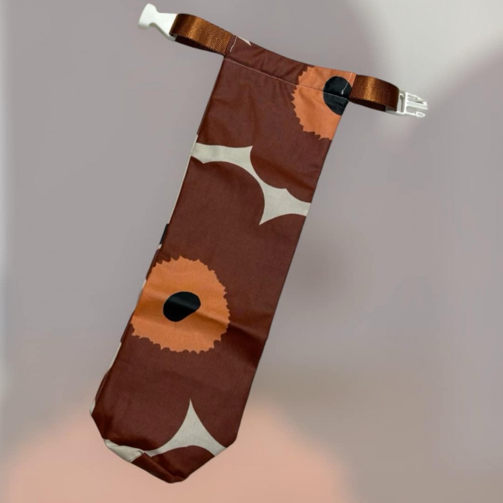 防水遮袋 - marimekko 啡花 (窄款11cm闊口)