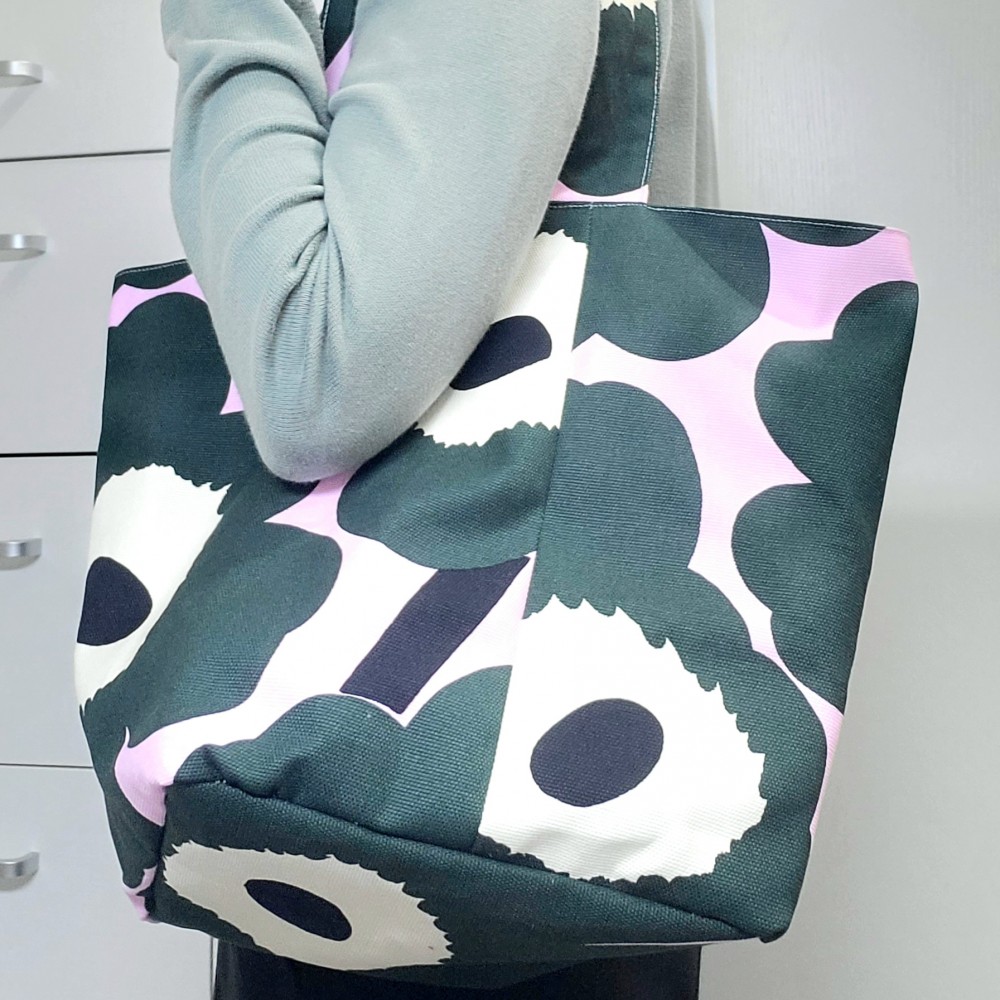 Handmade 單肩 Tote Bag 粉紫