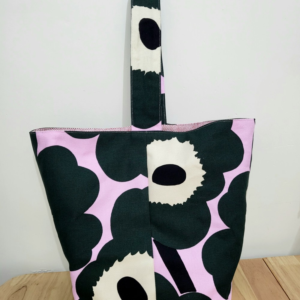 Handmade 單肩 Tote Bag 粉紫