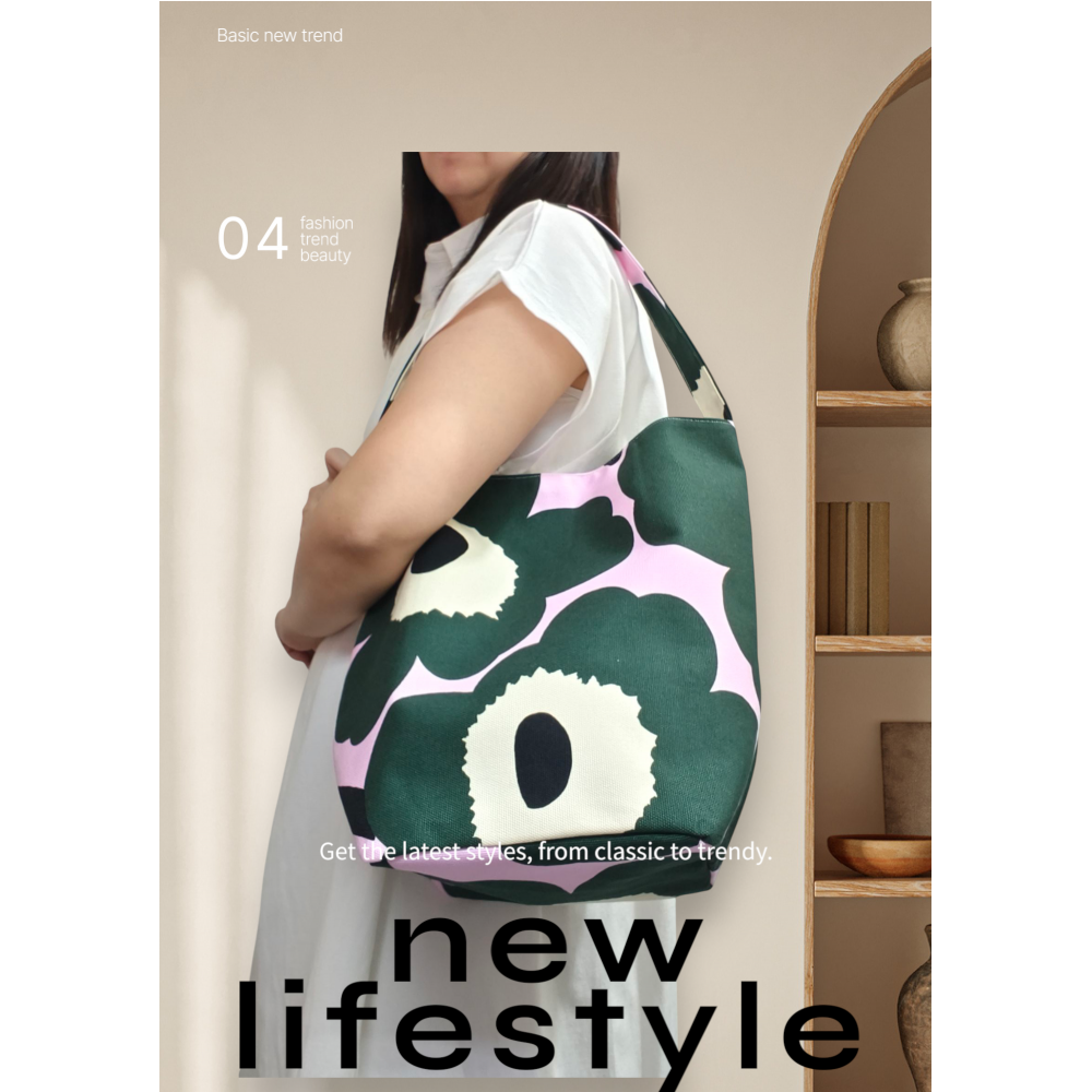 單肩側孭tote bag 紫