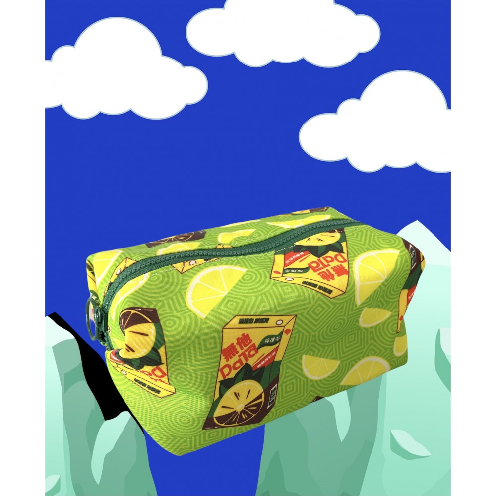 雜物袋/筆袋 - 檸檬茶
