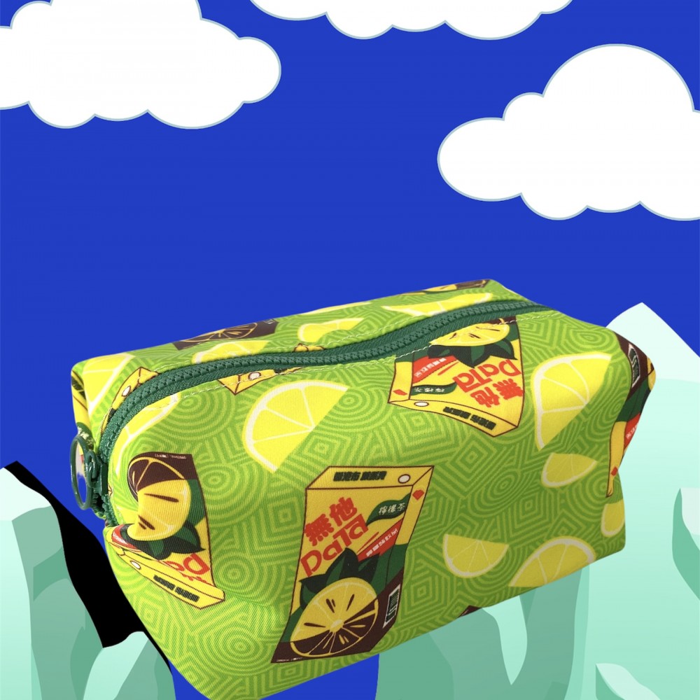 雜物袋/筆袋 - 檸檬茶