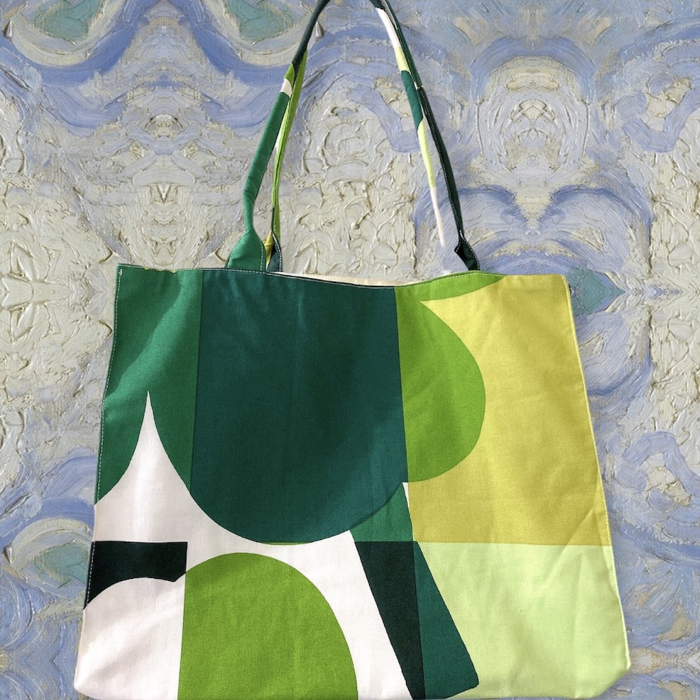 Book Tote Bag - green