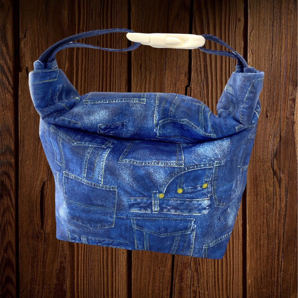 細環保食物袋 - 牛仔布圖案