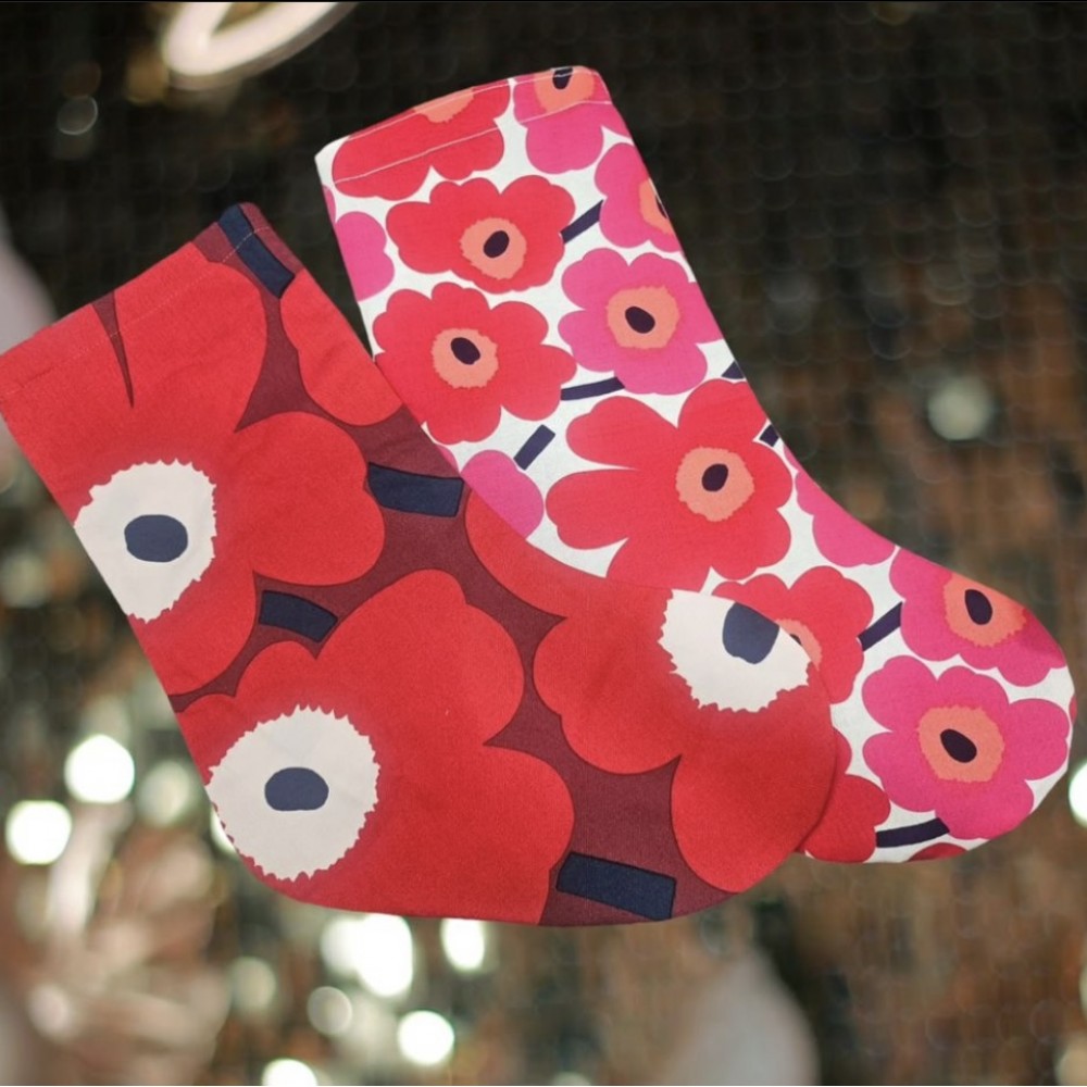 聖誕襪 - 左大花