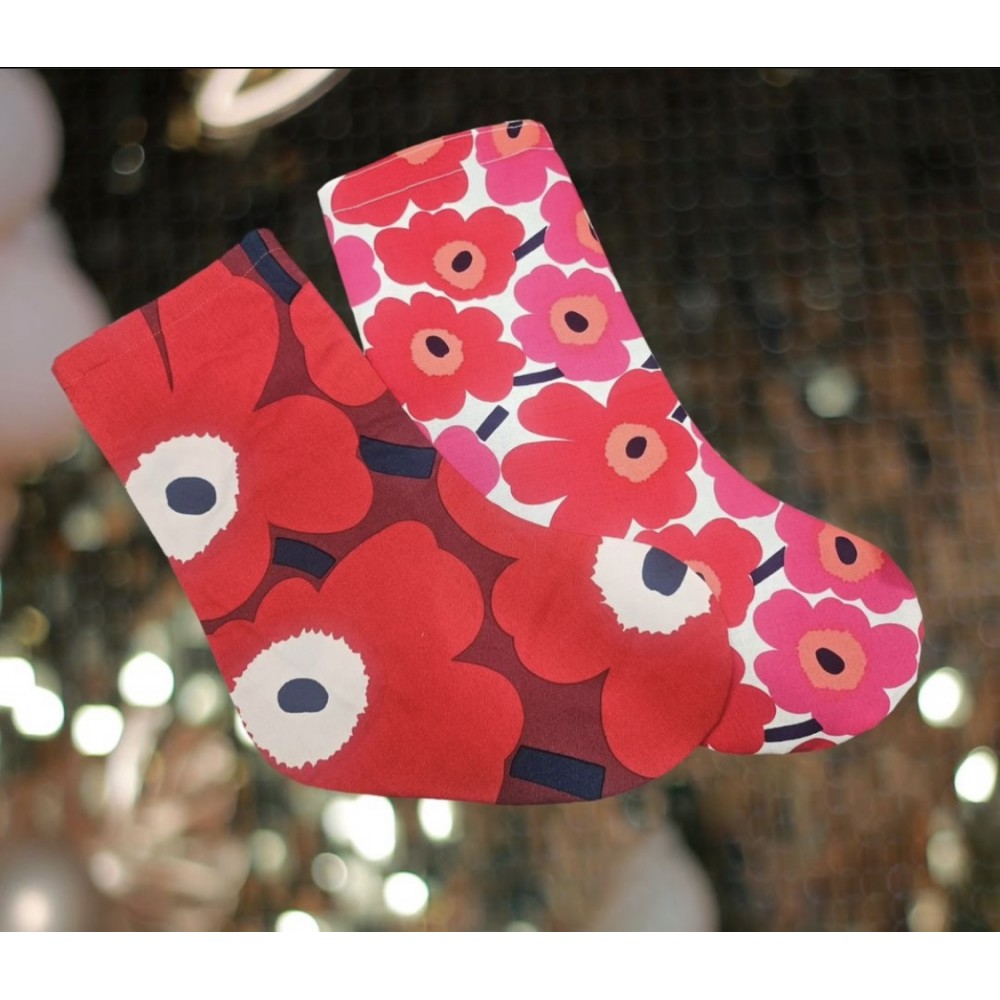 聖誕襪 - 左大花
